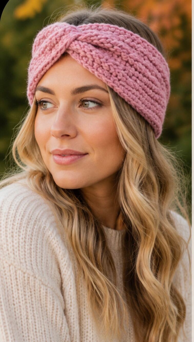 Cozy Winter Crotcheted Headband